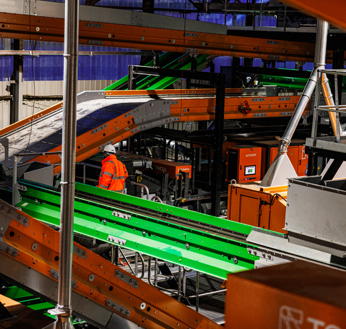 Industrial materials recovery infrastructure operated by MATIQ